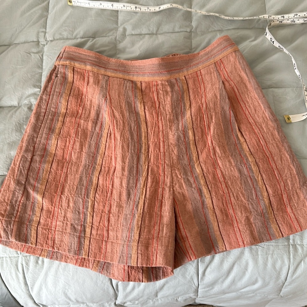 Madewell Cotton linen blend pull on shorts